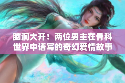 脑洞大开！两位男主在骨科世界中谱写的奇幻爱情故事