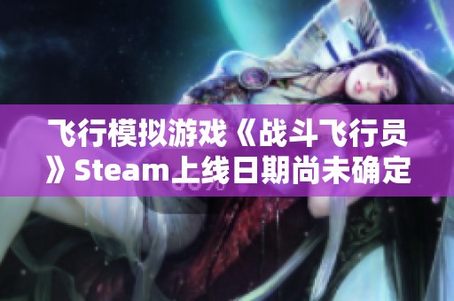 飞行模拟游戏《战斗飞行员》Steam上线日期尚未确定