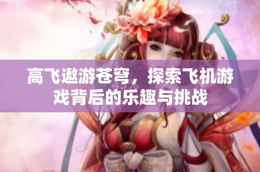 高飞遨游苍穹，探索飞机游戏背后的乐趣与挑战
