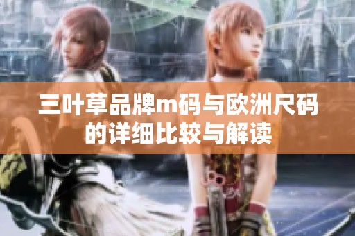 三叶草品牌m码与欧洲尺码的详细比较与解读