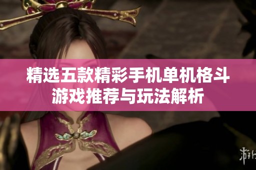 精选五款精彩手机单机格斗游戏推荐与玩法解析