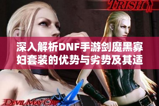 深入解析DNF手游剑魔黑寡妇套装的优势与劣势及其适合职业