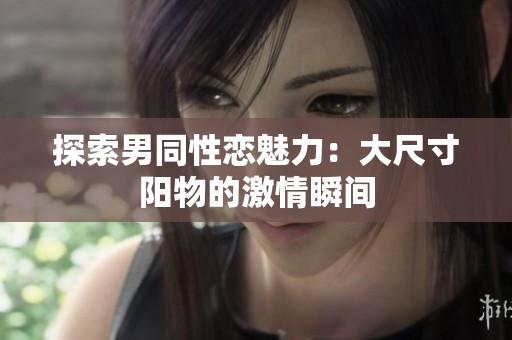 探索男同性恋魅力：大尺寸阳物的激情瞬间