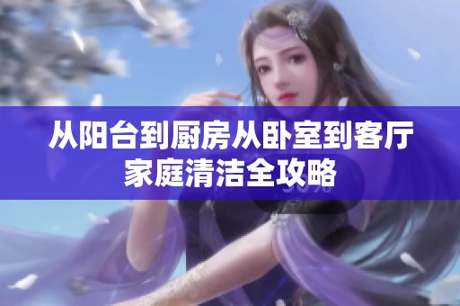 从阳台到厨房从卧室到客厅家庭清洁全攻略