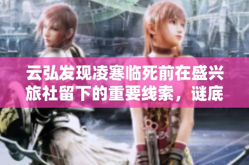 云弘发现凌寒临死前在盛兴旅社留下的重要线索，谜底渐渐浮现