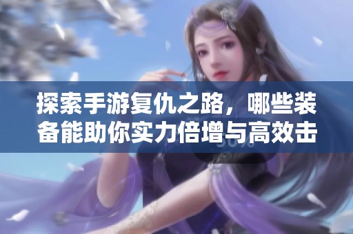 探索手游复仇之路，哪些装备能助你实力倍增与高效击杀？