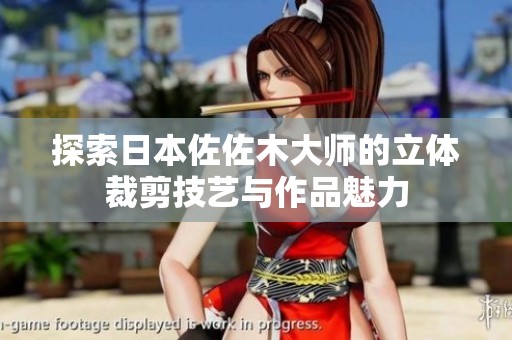 探索日本佐佐木大师的立体裁剪技艺与作品魅力