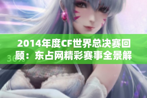 2014年度CF世界总决赛回顾：东占网精彩赛事全景解析
