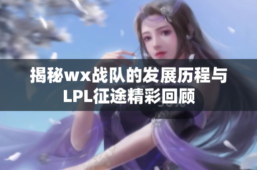 揭秘wx战队的发展历程与LPL征途精彩回顾