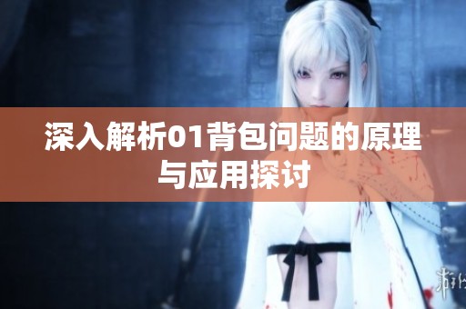 深入解析01背包问题的原理与应用探讨