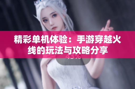 精彩单机体验：手游穿越火线的玩法与攻略分享