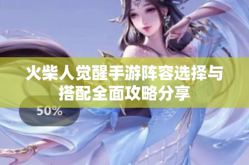 火柴人觉醒手游阵容选择与搭配全面攻略分享