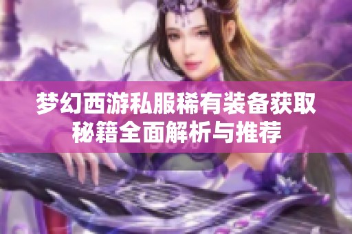 梦幻西游私服稀有装备获取秘籍全面解析与推荐