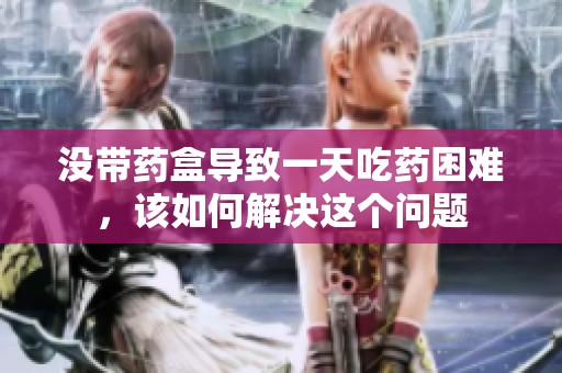 没带药盒导致一天吃药困难，该如何解决这个问题