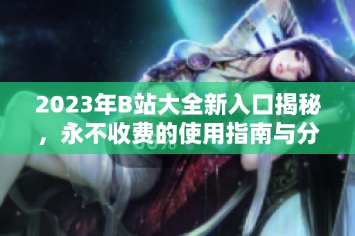 2023年B站大全新入口揭秘，永不收费的使用指南与分享