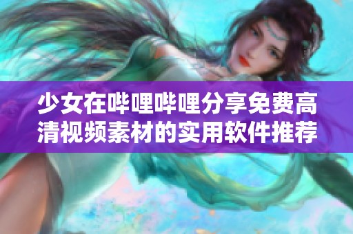 少女在哔哩哔哩分享免费高清视频素材的实用软件推荐
