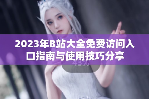 2023年B站大全免费访问入口指南与使用技巧分享