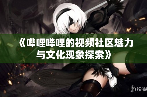 《哔哩哔哩的视频社区魅力与文化现象探索》