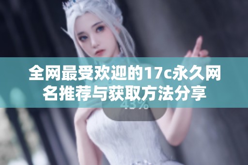 全网最受欢迎的17c永久网名推荐与获取方法分享