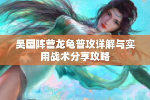 吴国阵营龙龟普攻详解与实用战术分享攻略