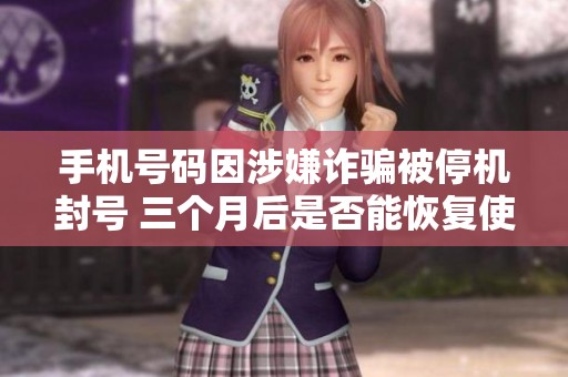 手机号码因涉嫌诈骗被停机封号 三个月后是否能恢复使用新号码