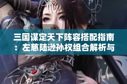 三国谋定天下阵容搭配指南：左慈陆逊孙权组合解析与推荐