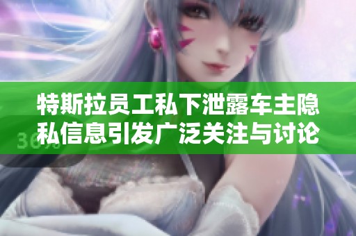 特斯拉员工私下泄露车主隐私信息引发广泛关注与讨论