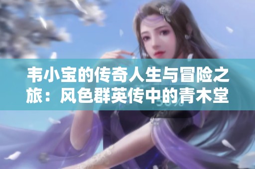 韦小宝的传奇人生与冒险之旅：风色群英传中的青木堂掌门探险记